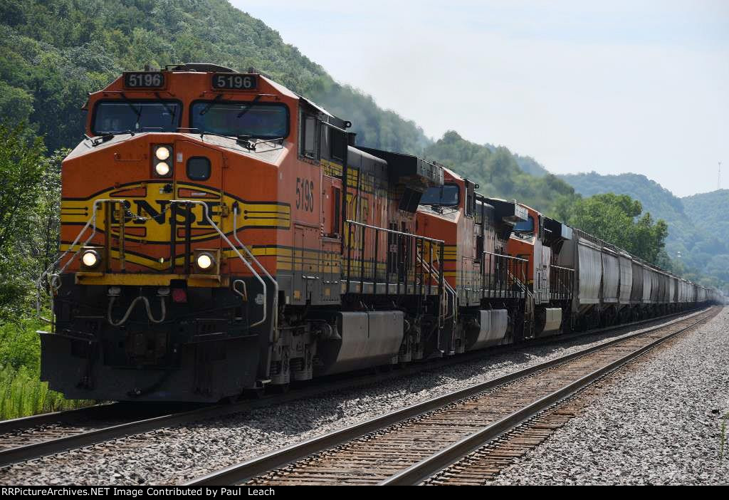 Westbound grain train